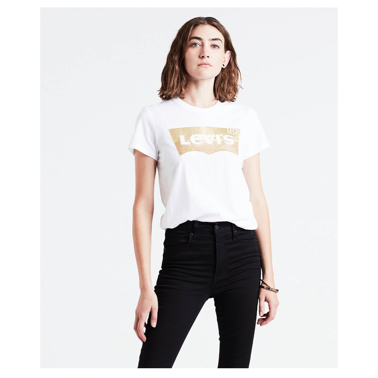 Levi's® Damen Logo T-Shirt golden