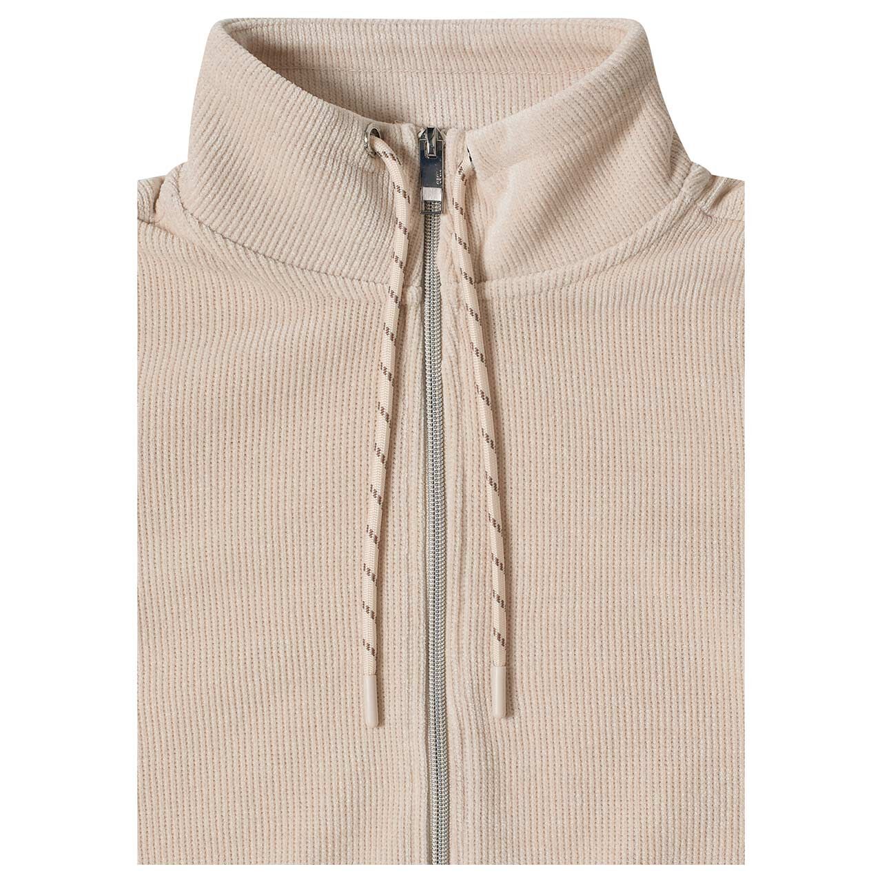 Cecil Damen Cord Shirt Jacke Soft Jacket smooth sand beige