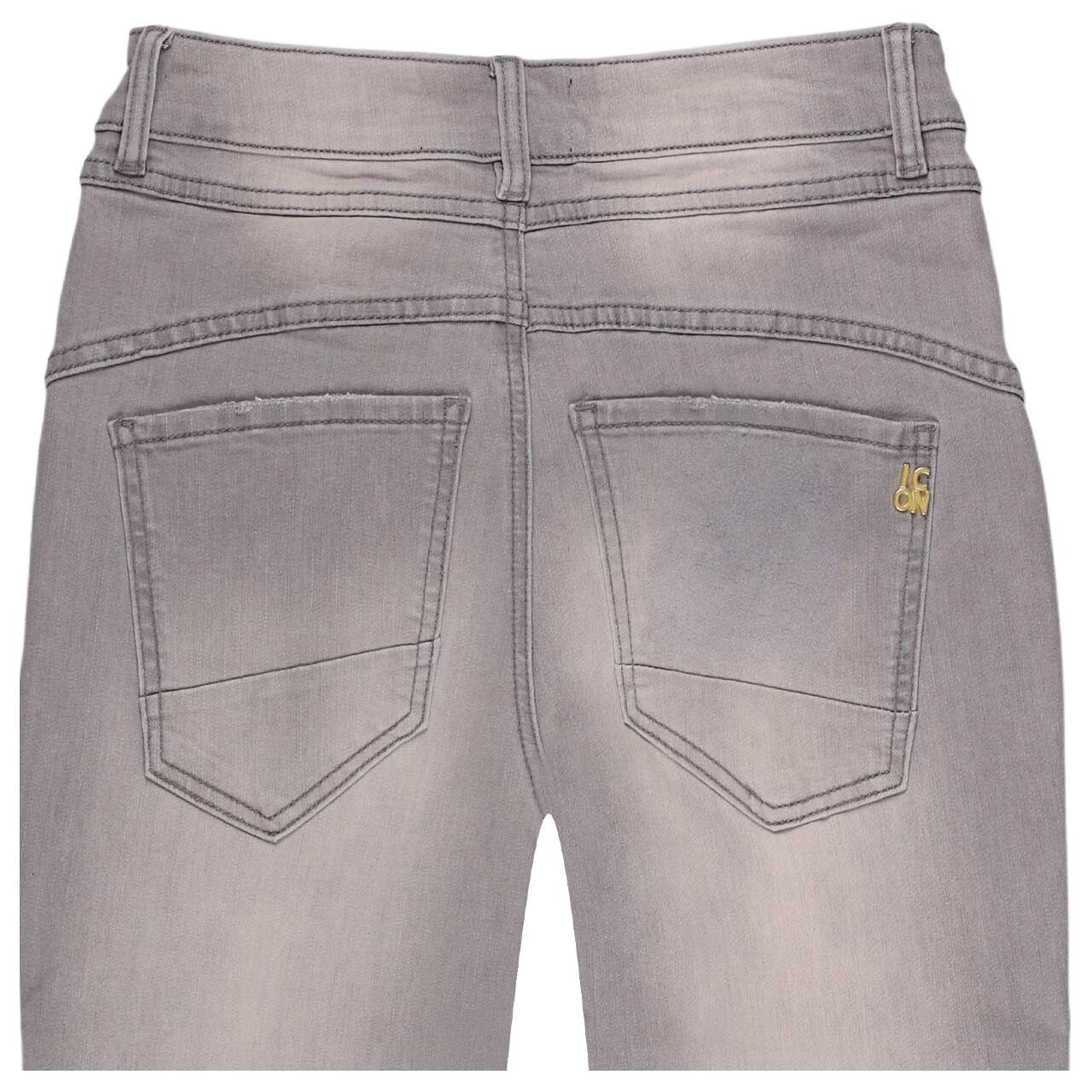Damenjeans Cosmopolitan von Senoritas ICON in Hellgrau angewaschen, detaillierte Rückansicht