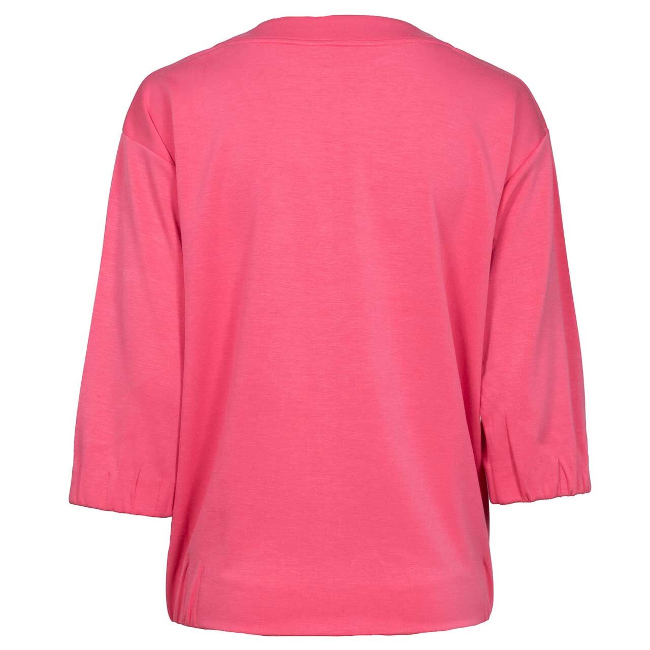 Damen 3/4 Arm Sweatshirt von Soquesto in Pink, Rückansicht