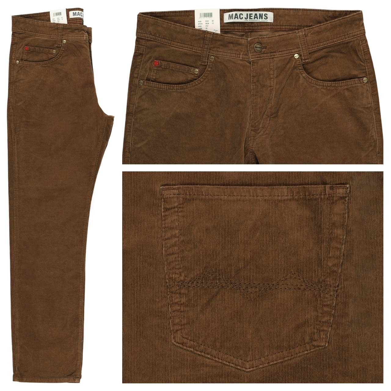 MAC Arne Cordhose cognac brown