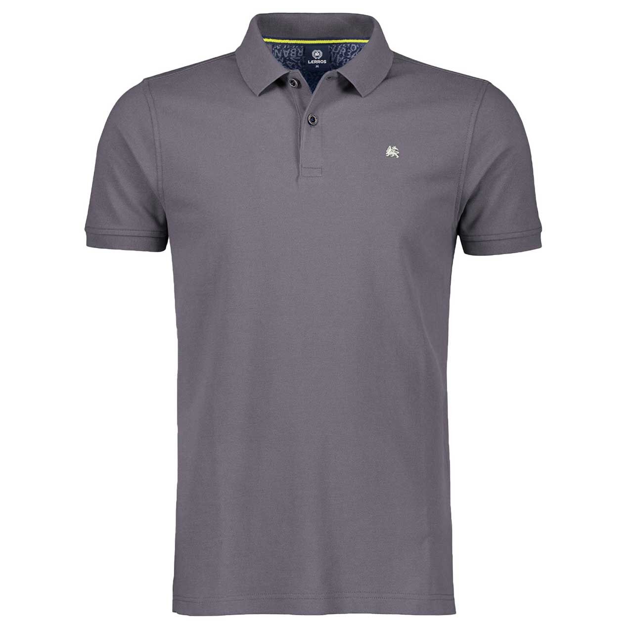 Lerros Herren Piqué Poloshirt rock grey