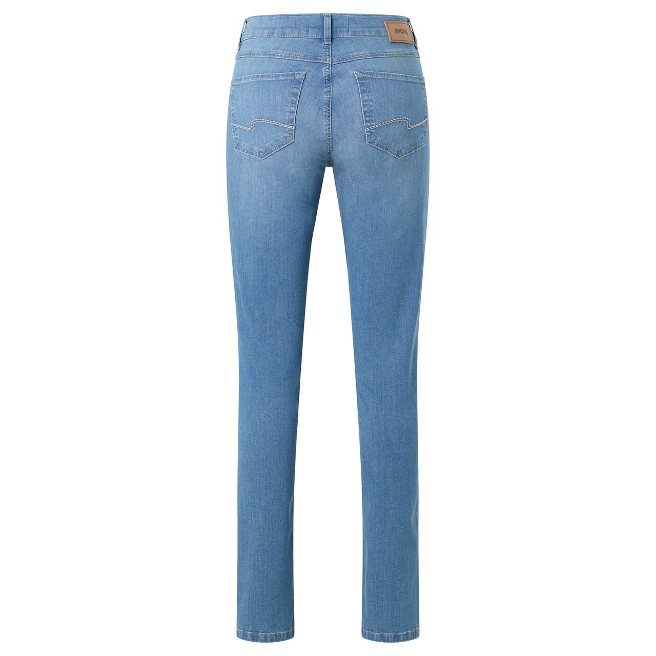 Damenjeans Cici von Angels in Blau angewaschen, Rückansicht