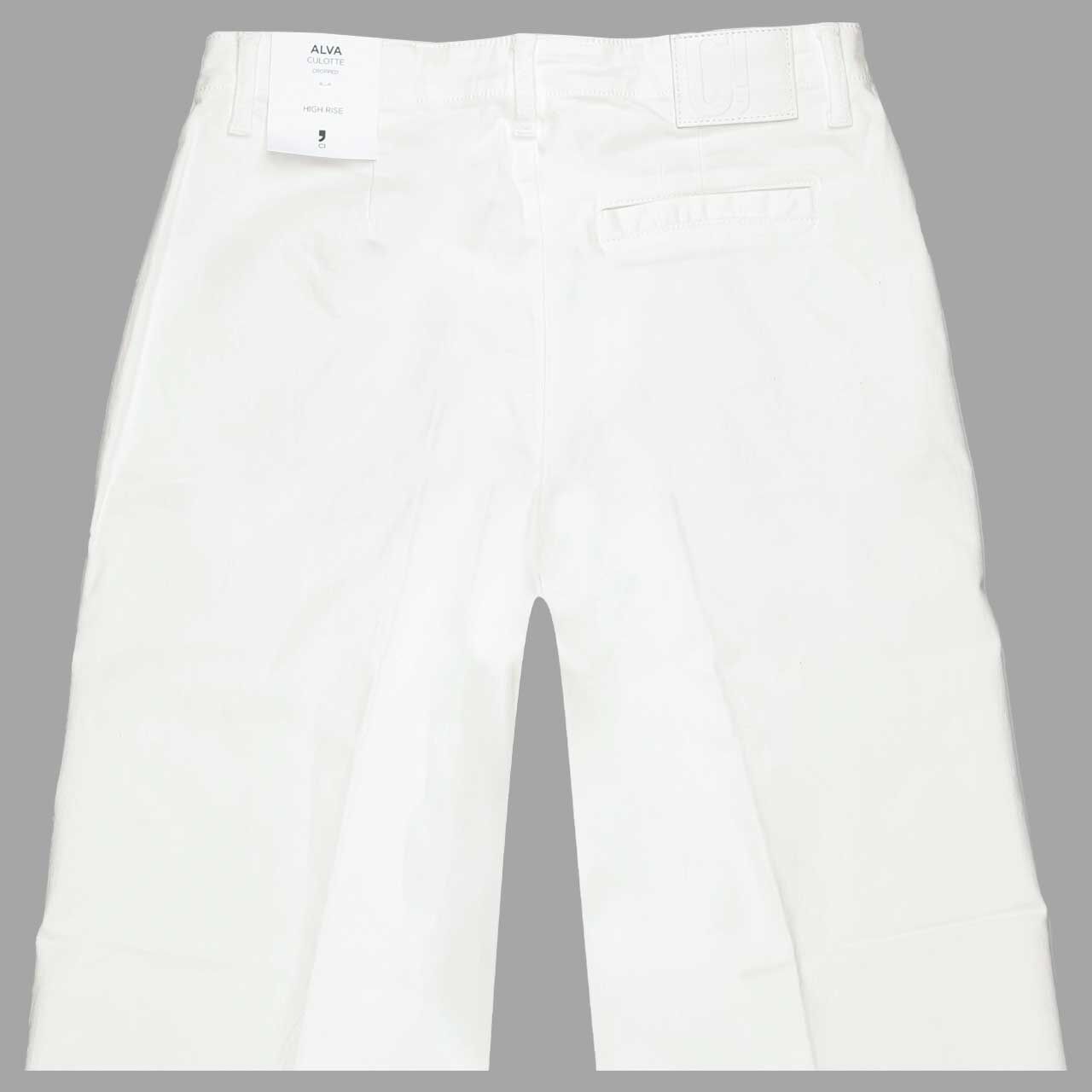 Comma Damen Alva Culotte Cropped Hose offwhite