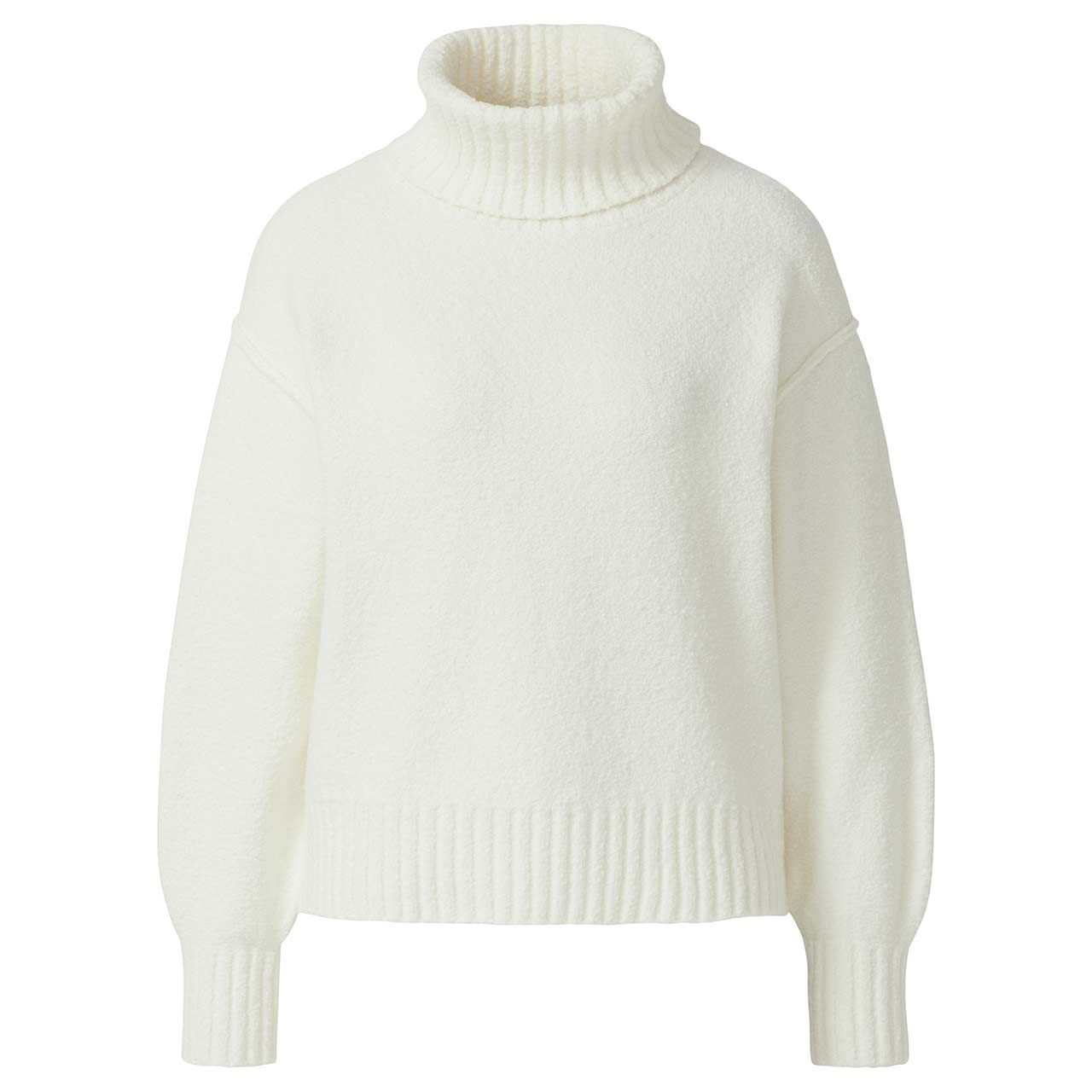 s.Oliver Damen Rollkragen Pullover creme white