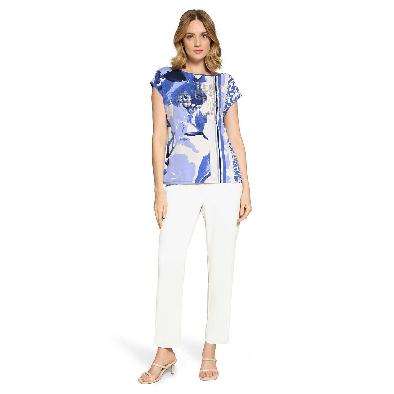 Damen T-Shirt von Betty Barclay in Blau mit Print, Ganzkörperansicht