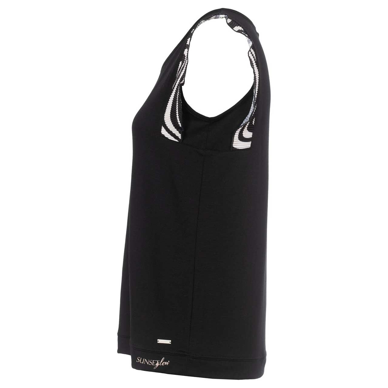 Damen Top von Soquesto in Schwarz, Seitenansicht