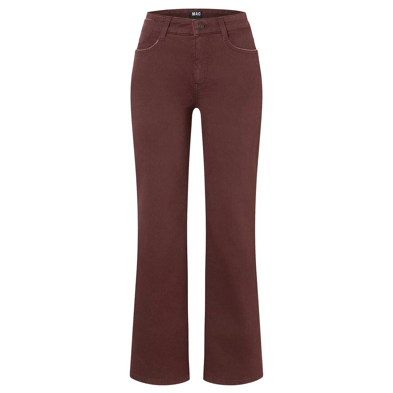 Stretch Damenjeans Laura von MAC in Lila, Rückansicht