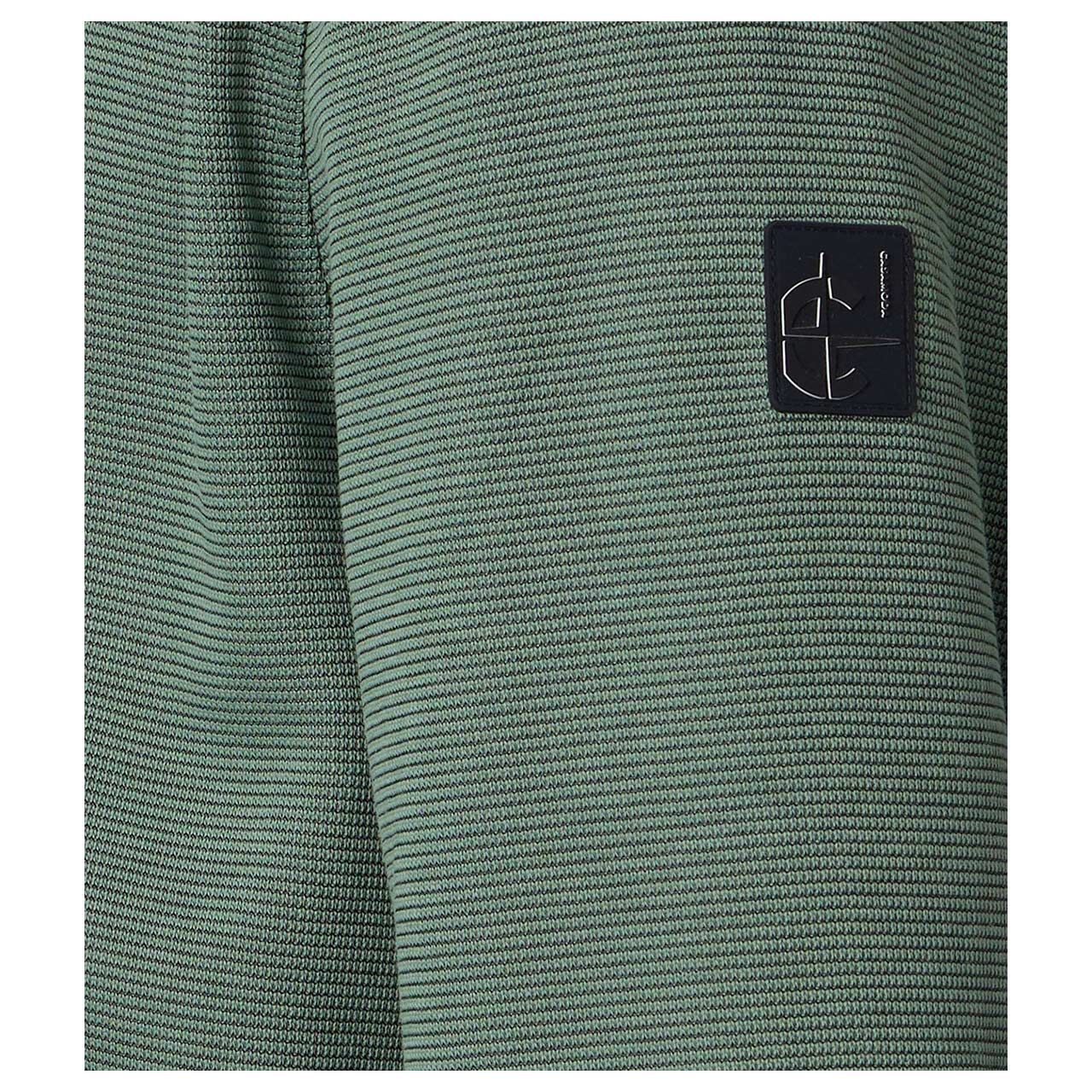 Herren Strickjacke von Casa Moda in Grün, Detailansicht Logo