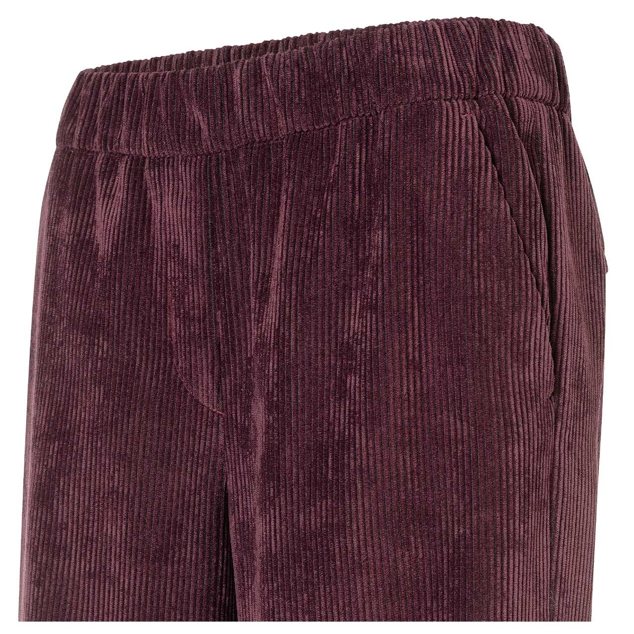 MAC Chiara Cordhose aubergine