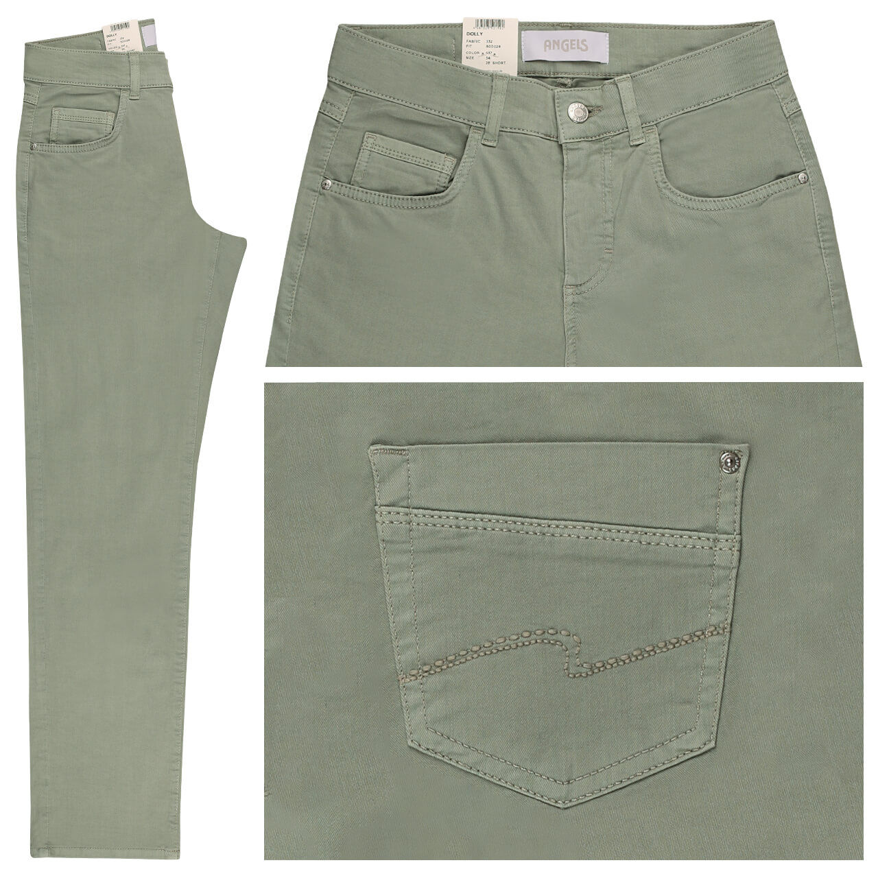 Angels Dolly Jeans jade green