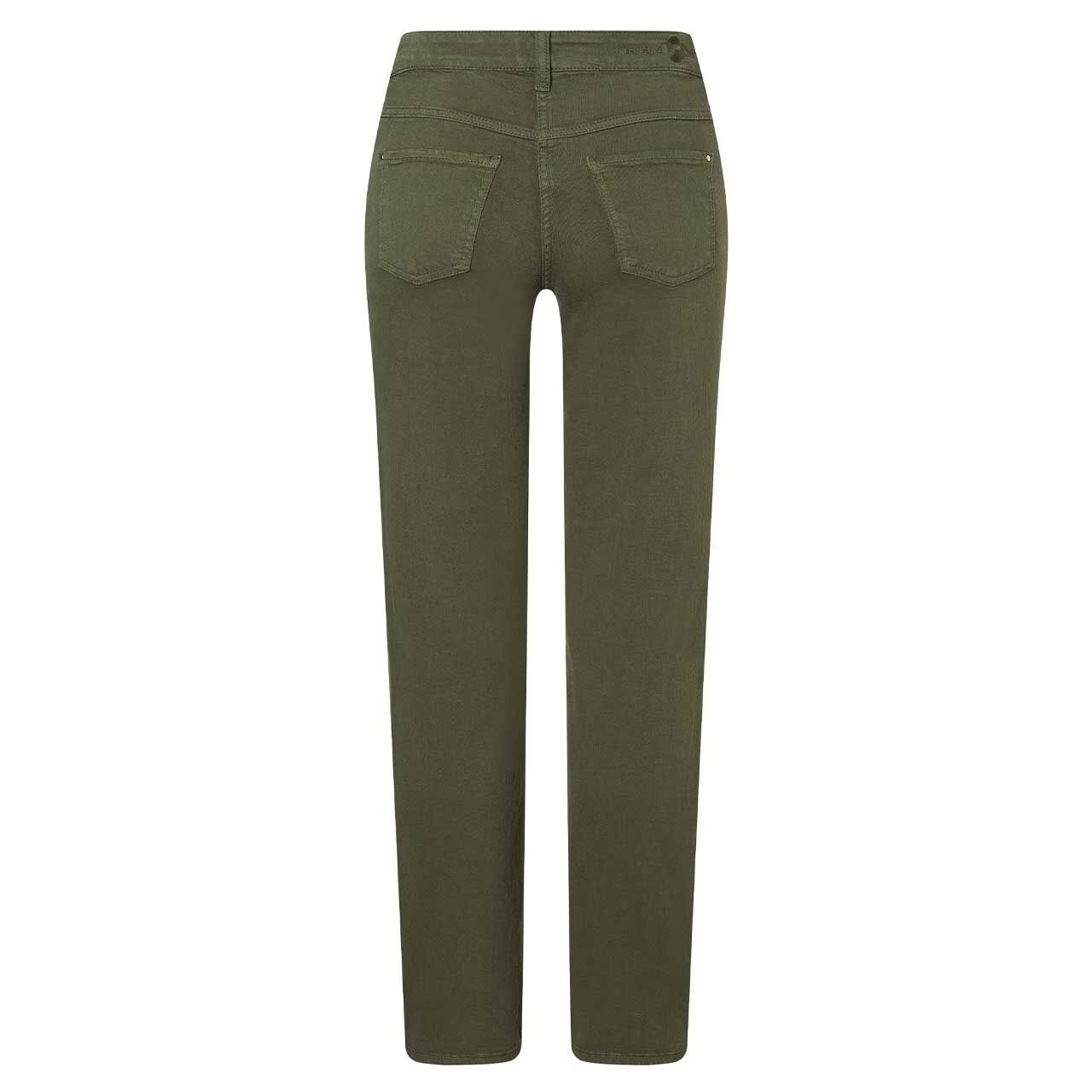 Damenjeans Dream von MAC in Olivgrün, Rückansicht