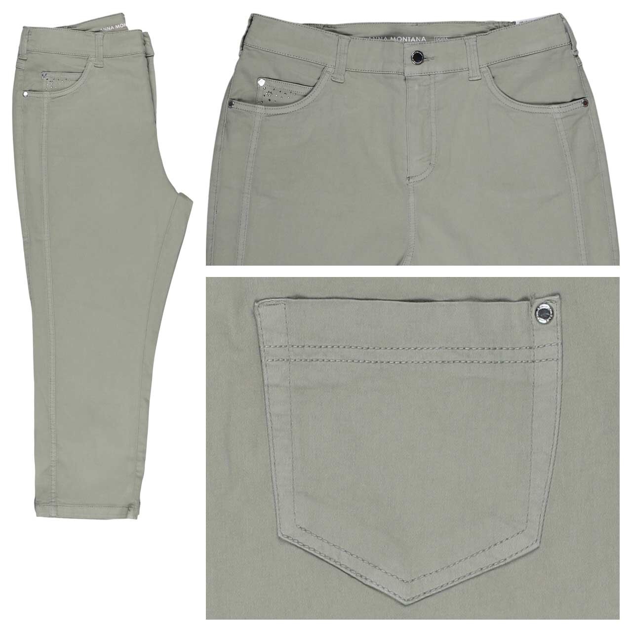Anna Montana Dora Milano 3/4 Jeans light olive