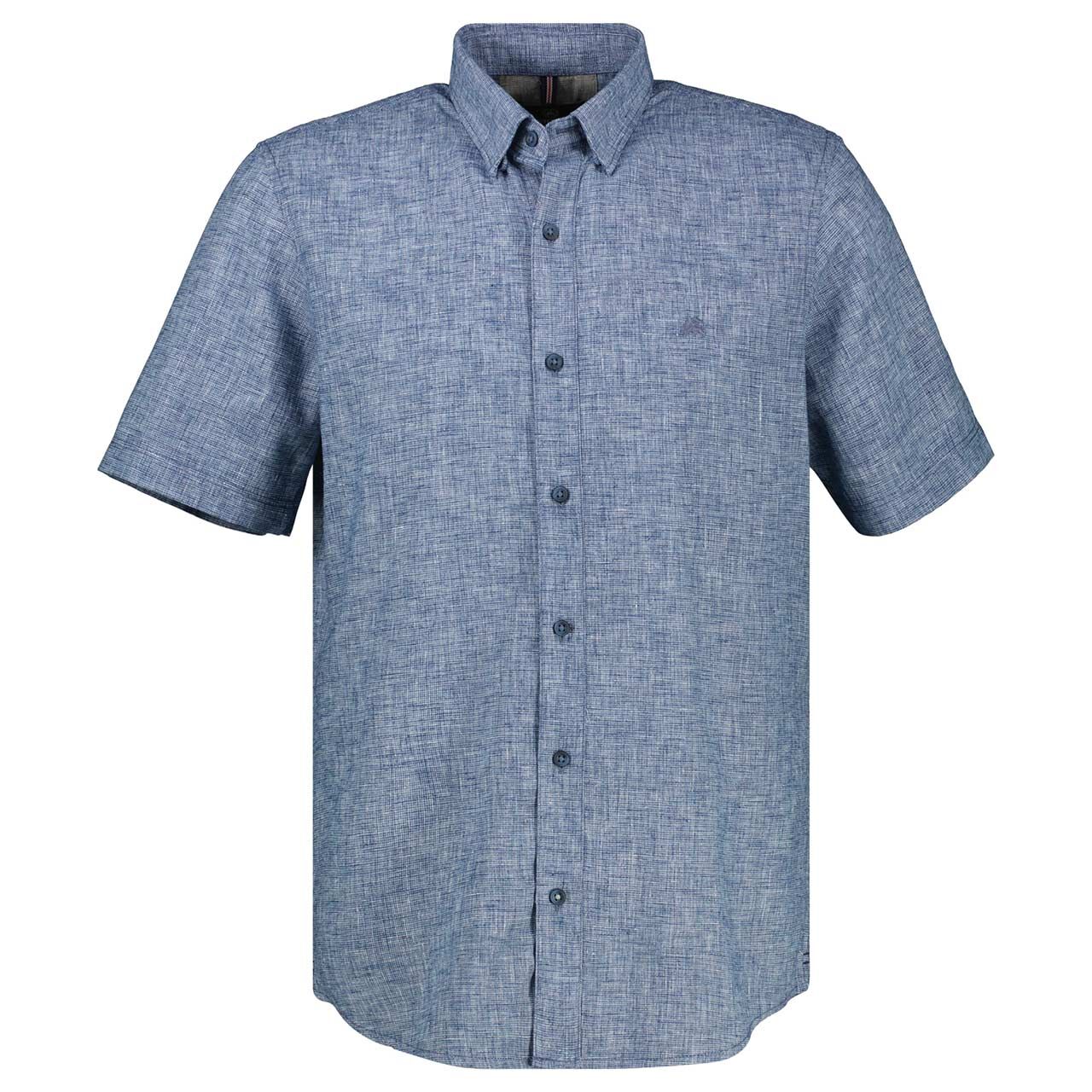 Lerros Herren 1/2 Arm Hemd space blue melange