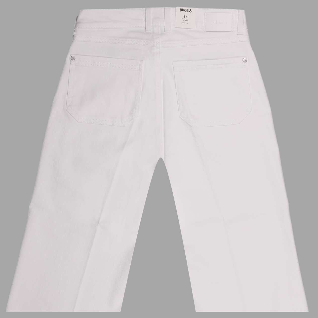 Stretch Damen 3/4 Jeans Linn Urban von Angels in Weiß, detaillierte Rückansicht