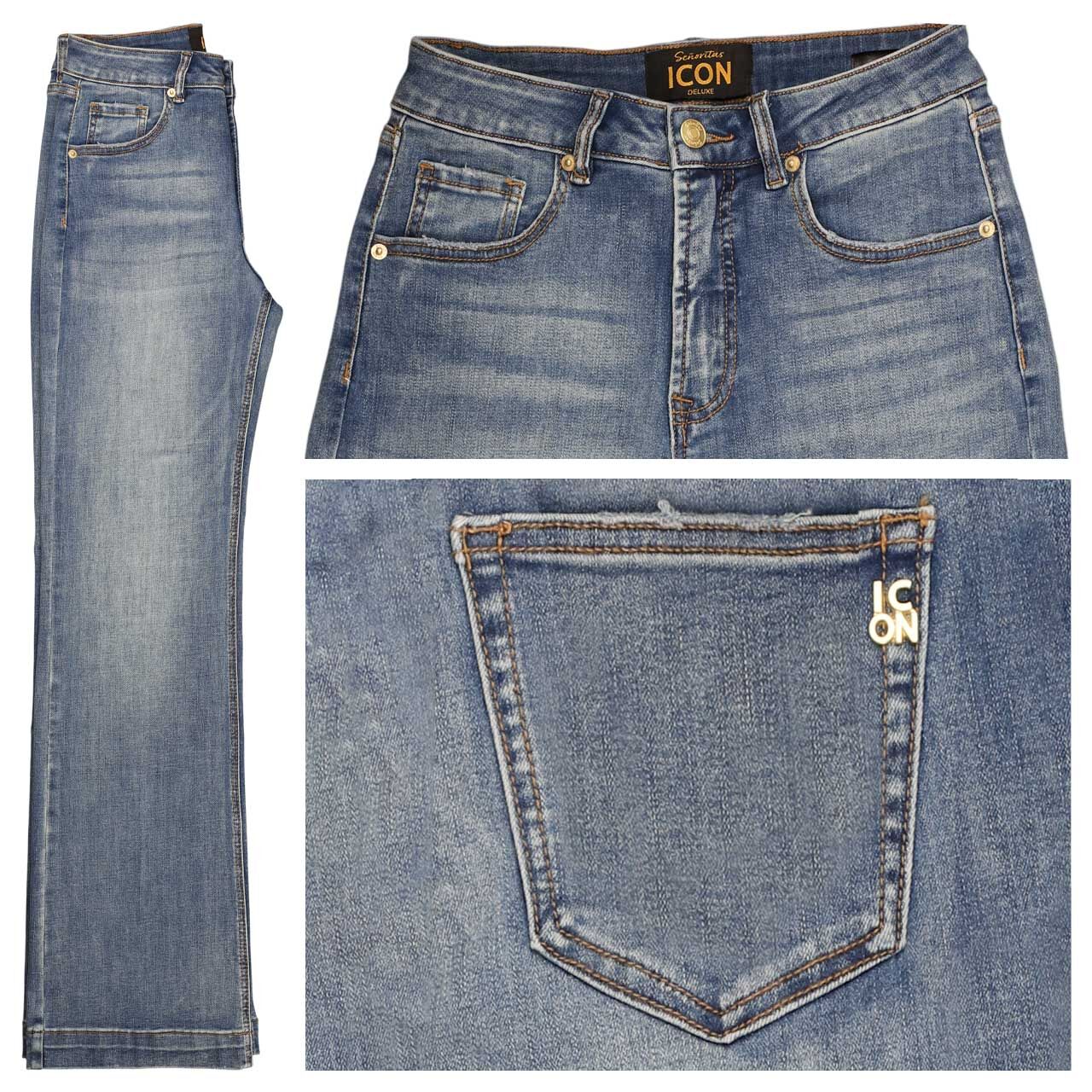 Senoritas ICON Rainbow Jeans mid stone