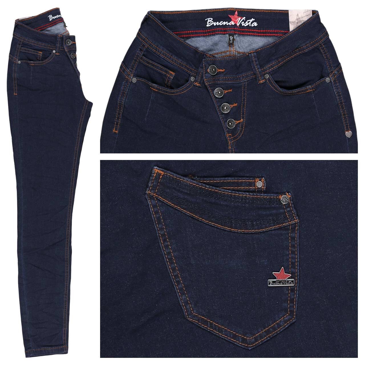Buena Vista Malibu Cropped Cozy Denim Ankle Jeans raw blue