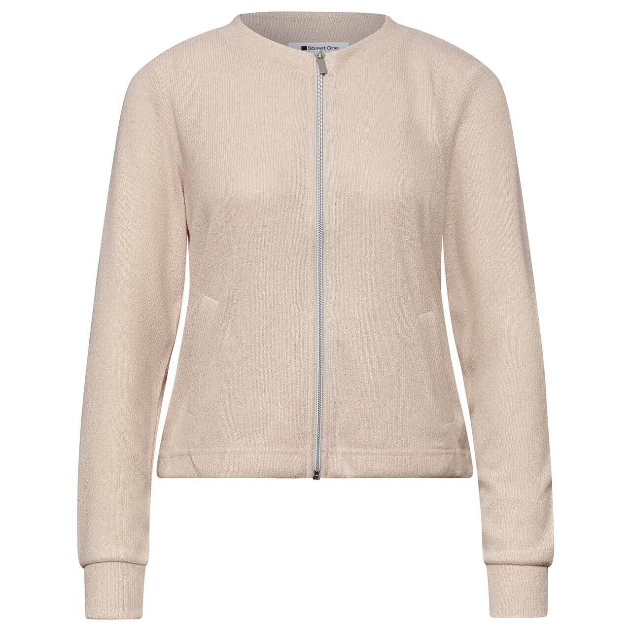 Street One Damen Strickjacke Knit Look clay sand