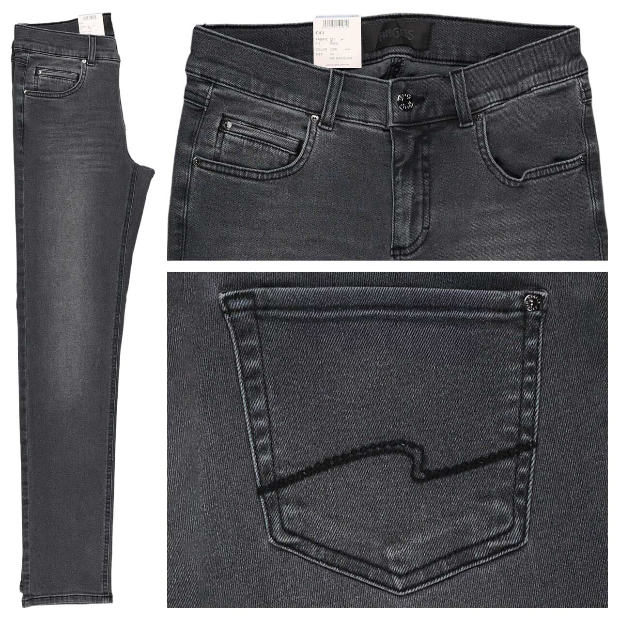 Angels Cici Jeans grey used buffi crinkle