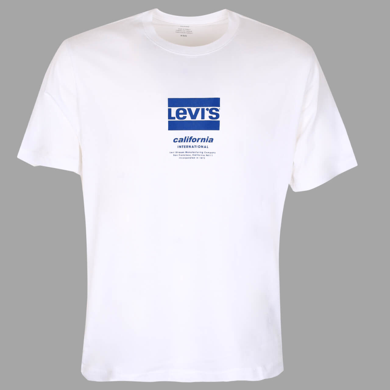 Levis Logo T-Shirt für Herren in Weiß mit Print, FarbNr.: 0465