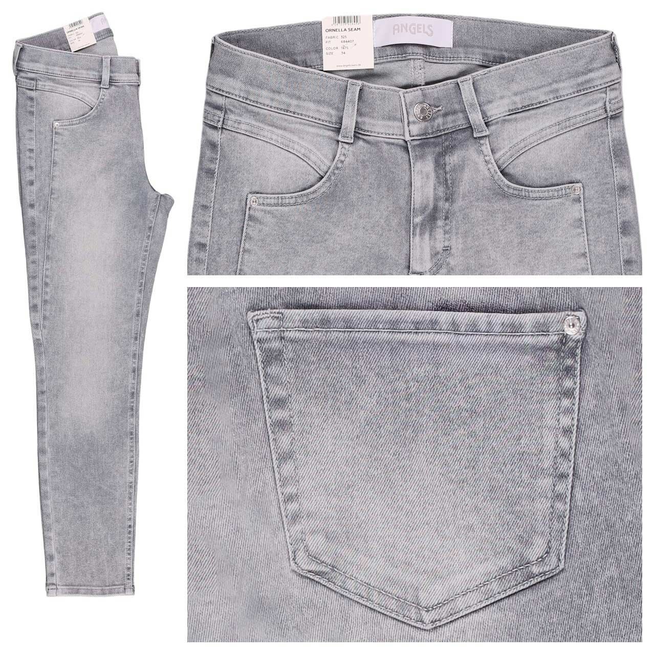 Angels Ornella Seam 7/8 Jeans light grey random used wash
