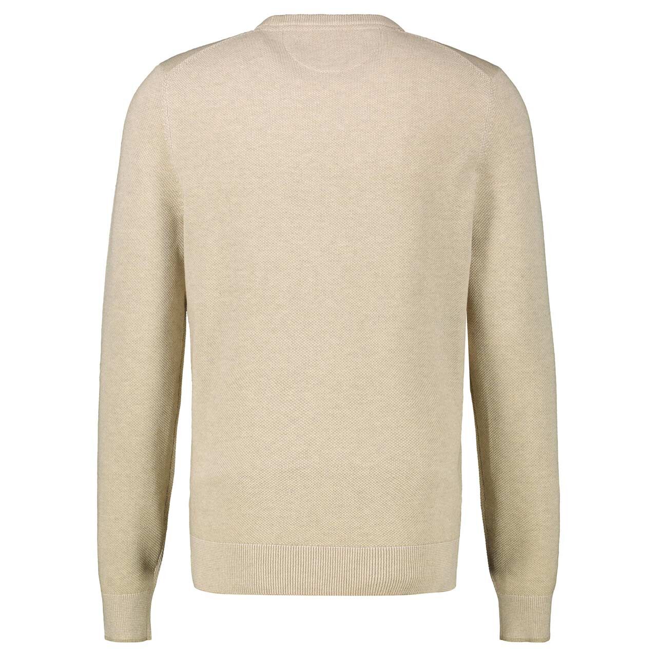 Herren Pullover von Lerros in Hellbeige, Rückansicht