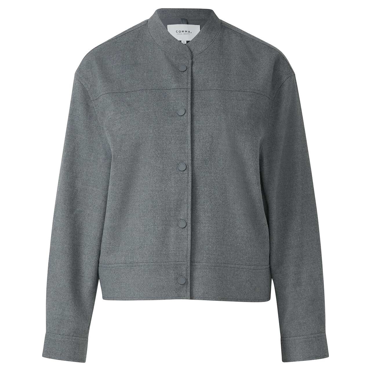 Comma Damen Jacke Blouson mid grey melange