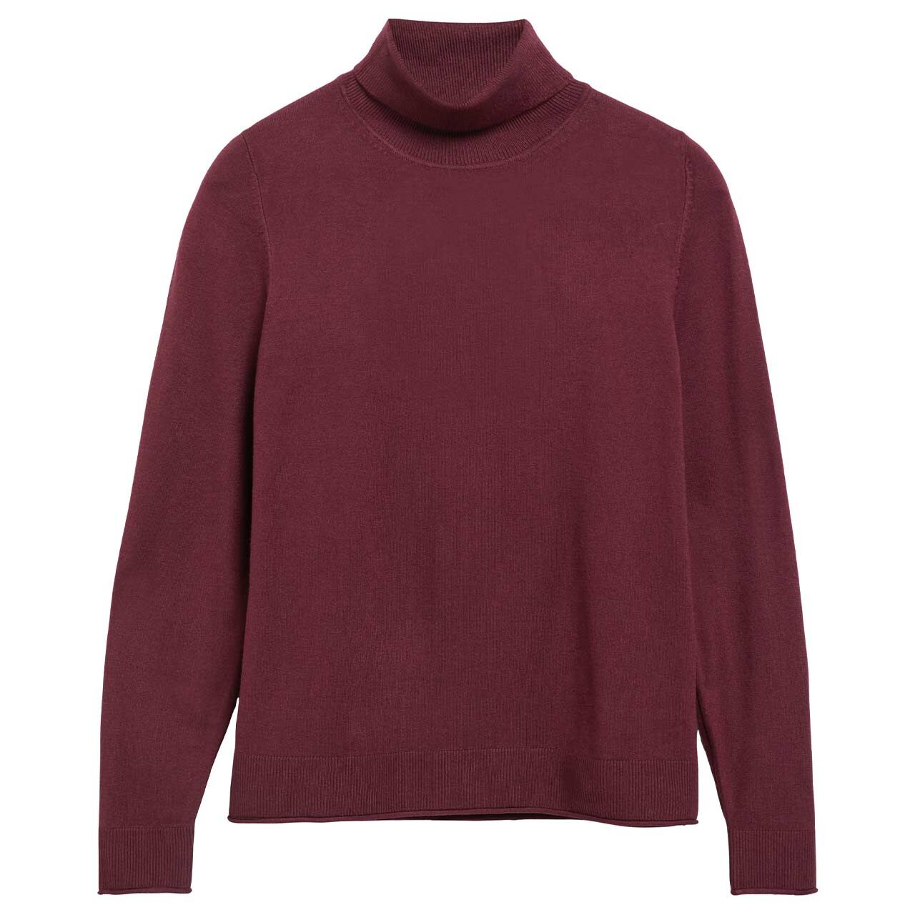 s.Oliver Damen Rollkragen Pullover burgundy