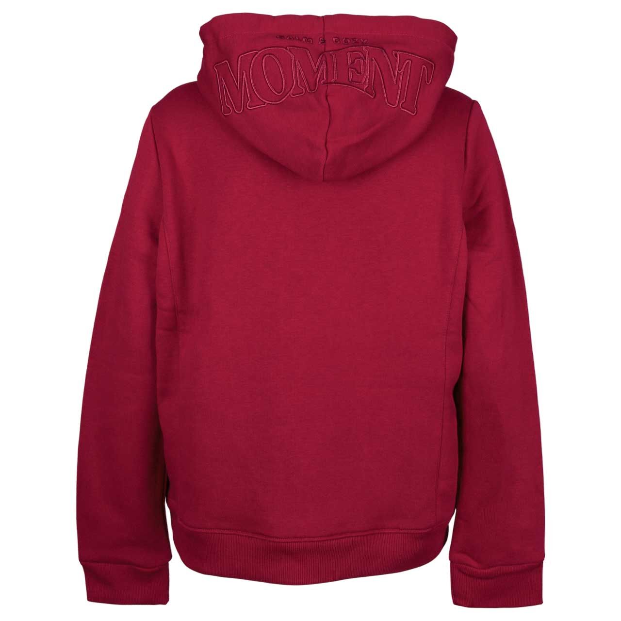 Damen Hoodie Sweatshirt Embroidery von Cecil in Magenta, Rückansicht