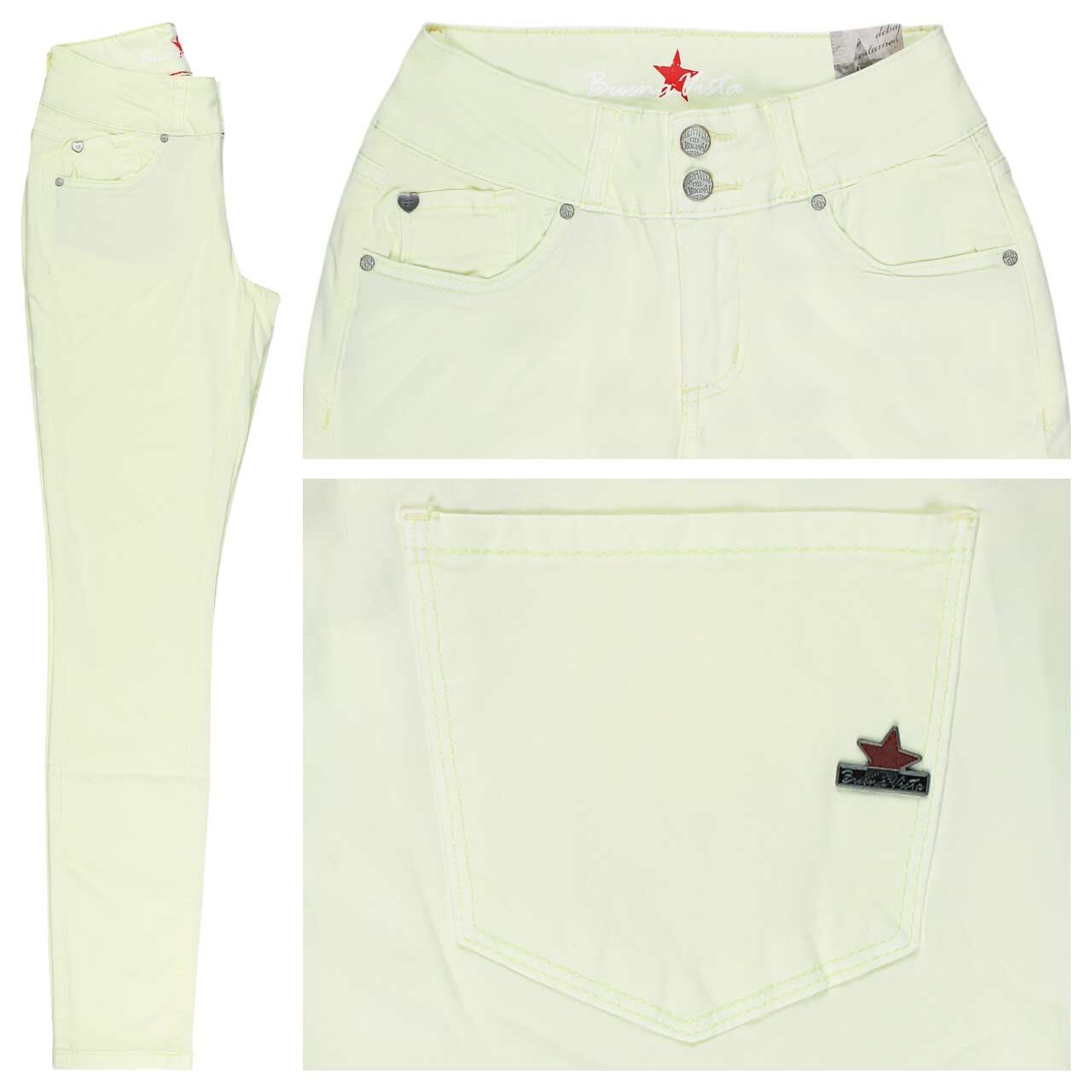 Buena Vista Tummyless Summer Twill Baumwollhose buttermilk