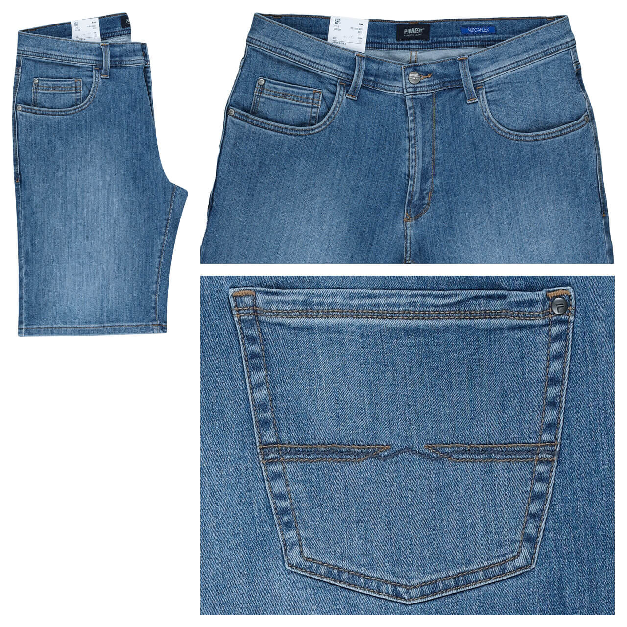 Pioneer Finn Jeans Bermuda Megaflex blue used