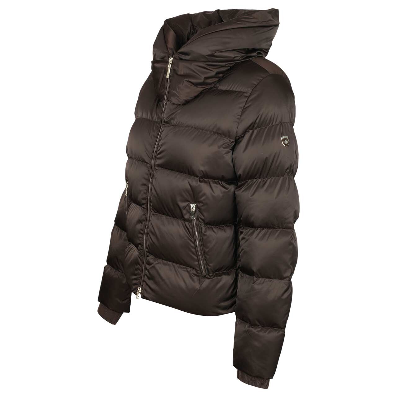 Damen Jacke Feenstaub Short von Wellensteyn in Dunkelbraun, detaillierte Seitenansicht