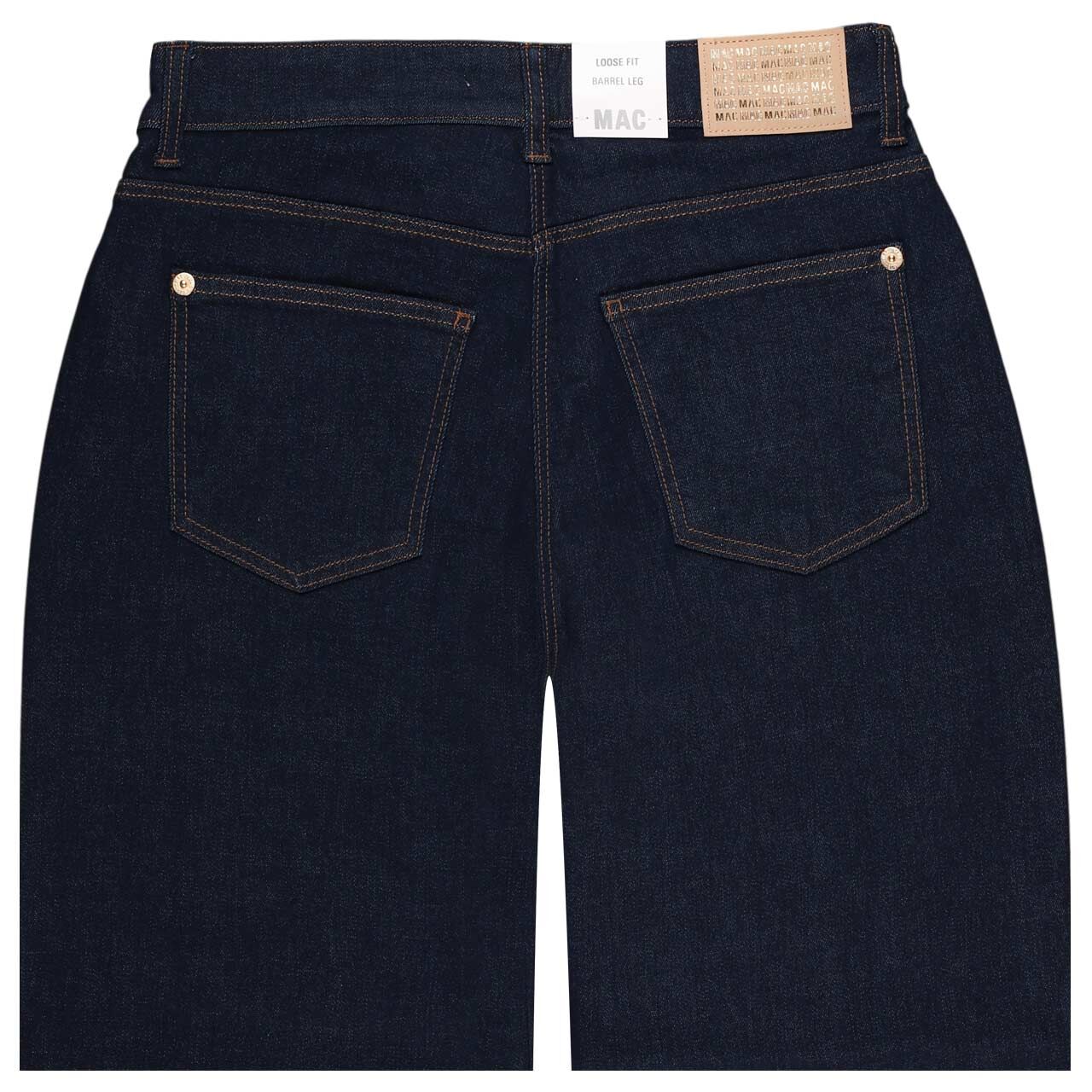 Damen Ankle Jeans Danni von MAC in Dunkelblau, detaillierte Rückansicht