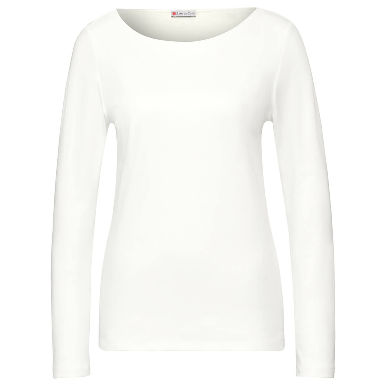 Street One Damen Langarm Shirt Lanea soft white 