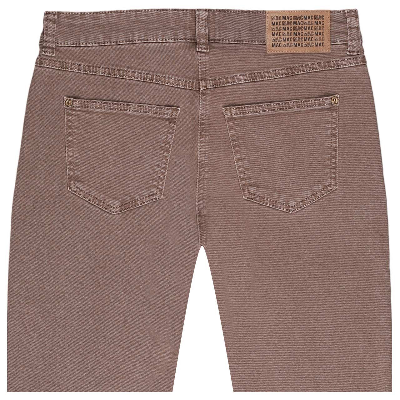 Damenjeans Angela von MAC in Braun, detaillierte Rückansicht