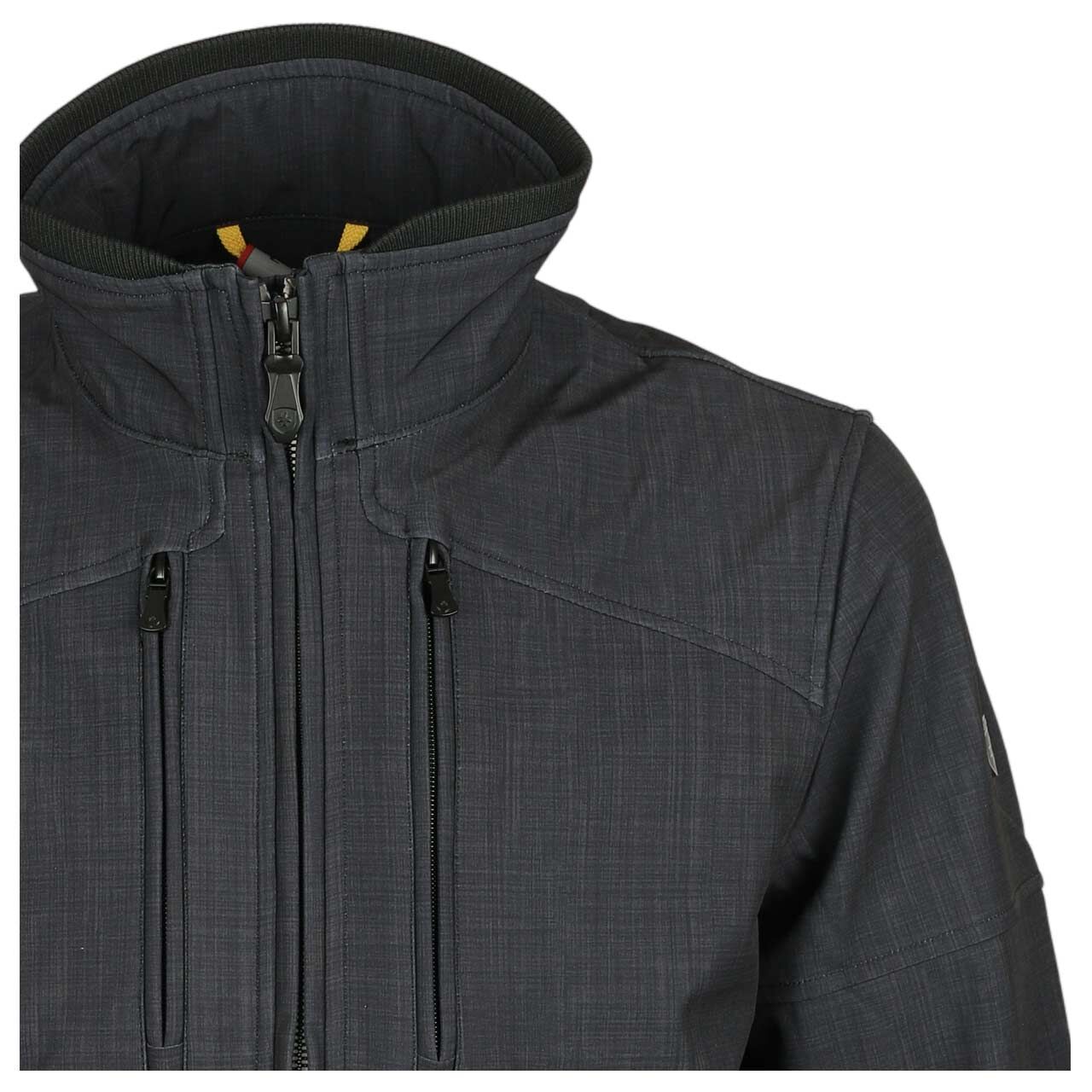 Herren Jacke Sprinter Men von Wellensteyn in Schwarz kariert, detaillierte Vorderansicht