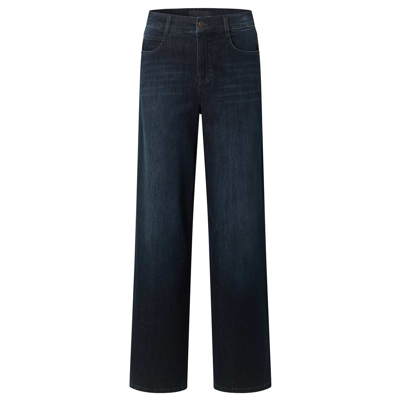 Damenjeans Liva von Angels in Dunkelblau verwaschen, Vorderansicht