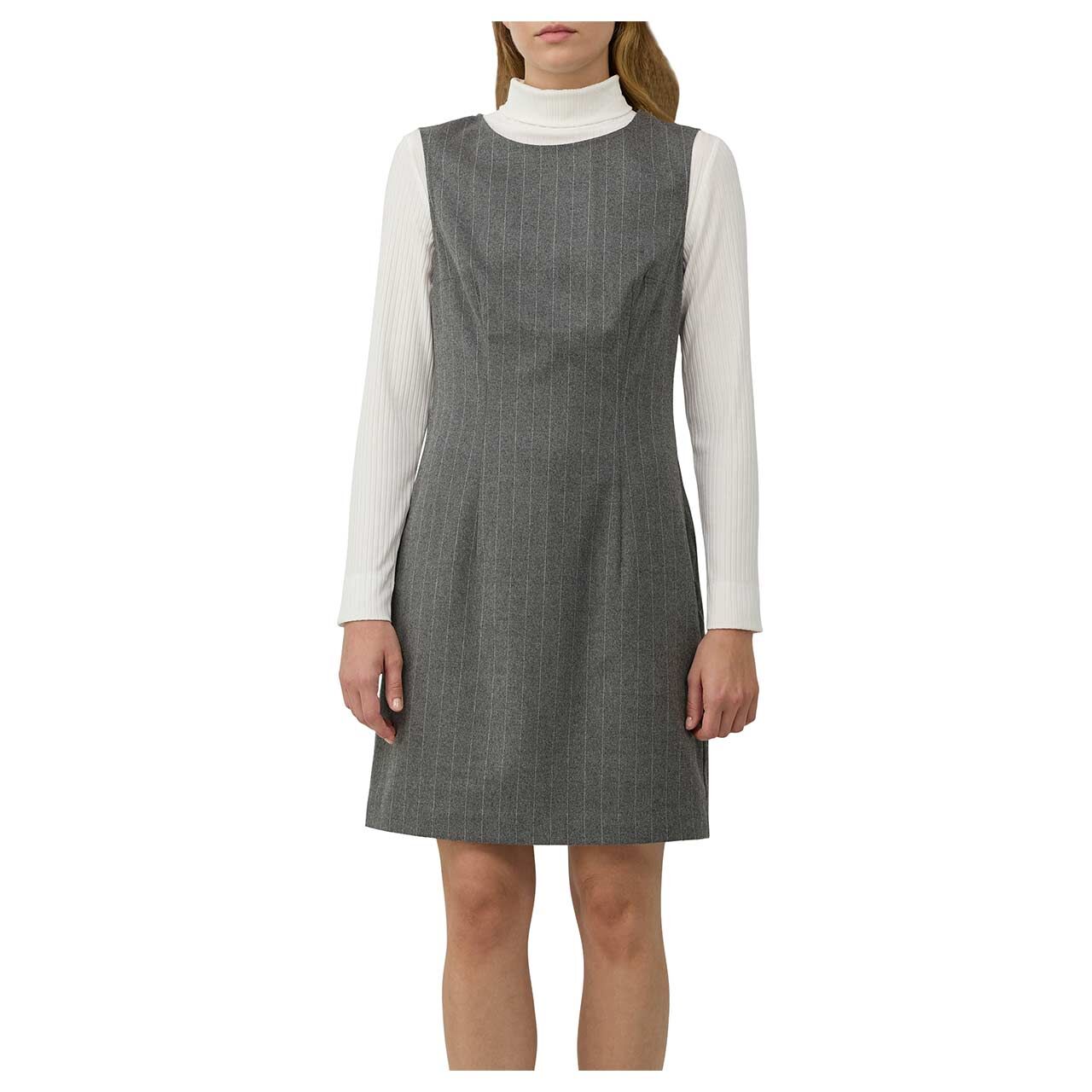 Damen Trägerkleid von s.Oliver in Grau gestreift, Vorderansicht