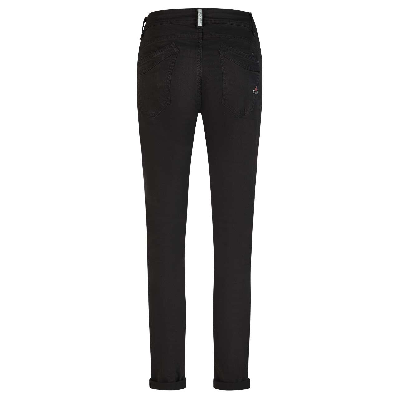 Damen Baumwollhose Malibu-Zip High Stretch Twill von Buena Vista in Schwarz, Rückansicht
