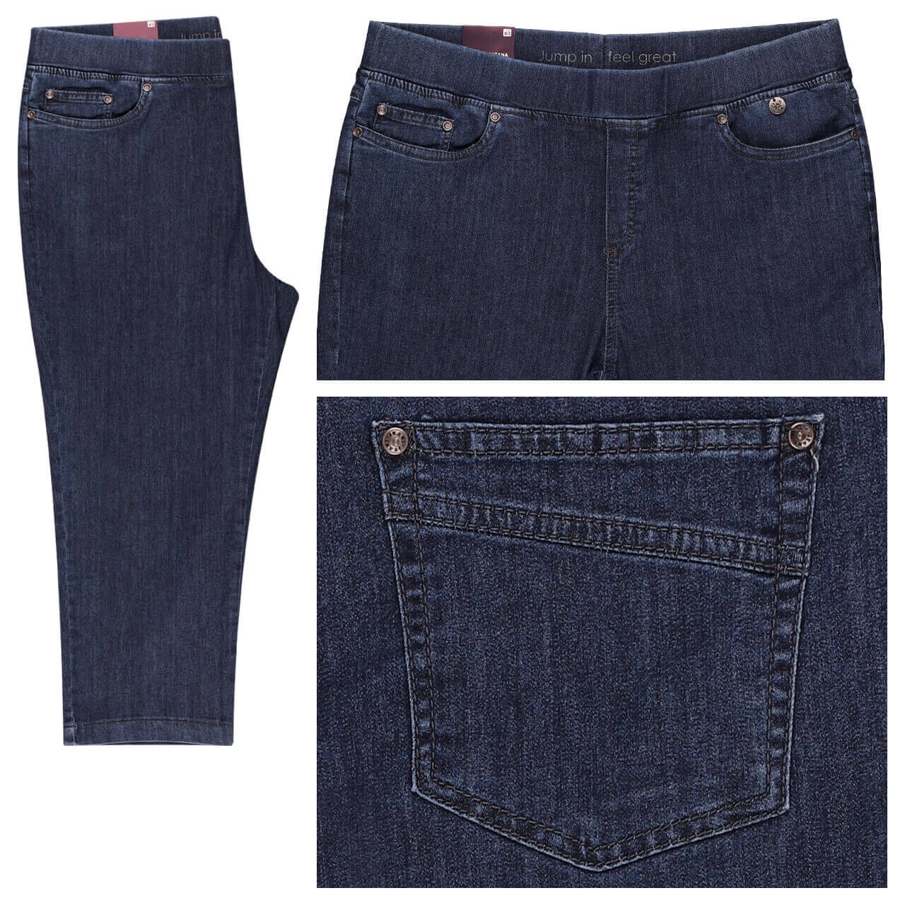 Anna Montana Angelika Röhre Jump in 3/4 Jeans blue wash Anna Montana Angelika Röhre Jump in 3/4 Jeans blue wash