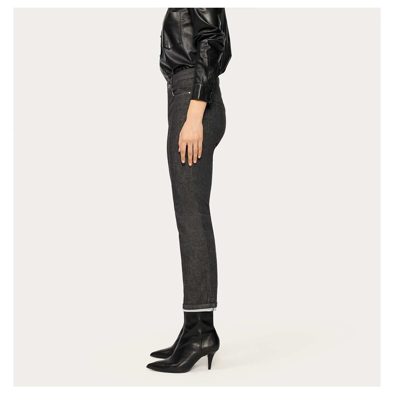 MAC Dream Cropped Ankle Jeans fashion rinsed black authentic