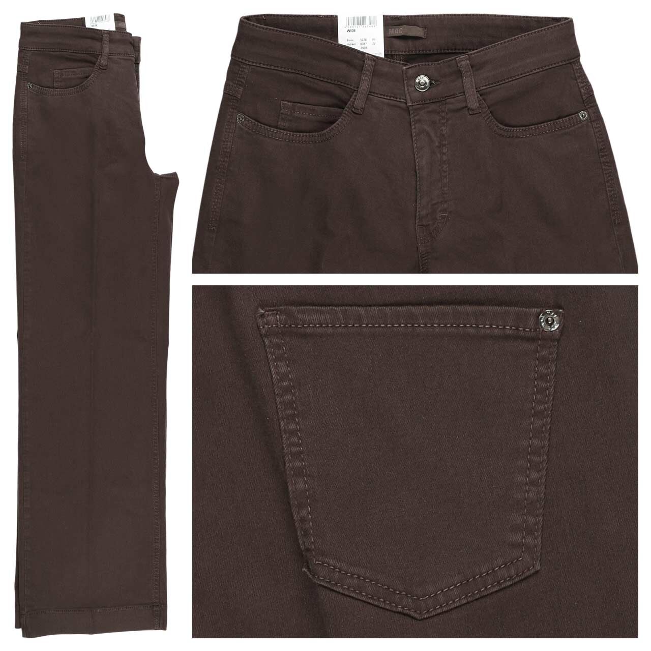 MAC Wide Jeans truffle brown