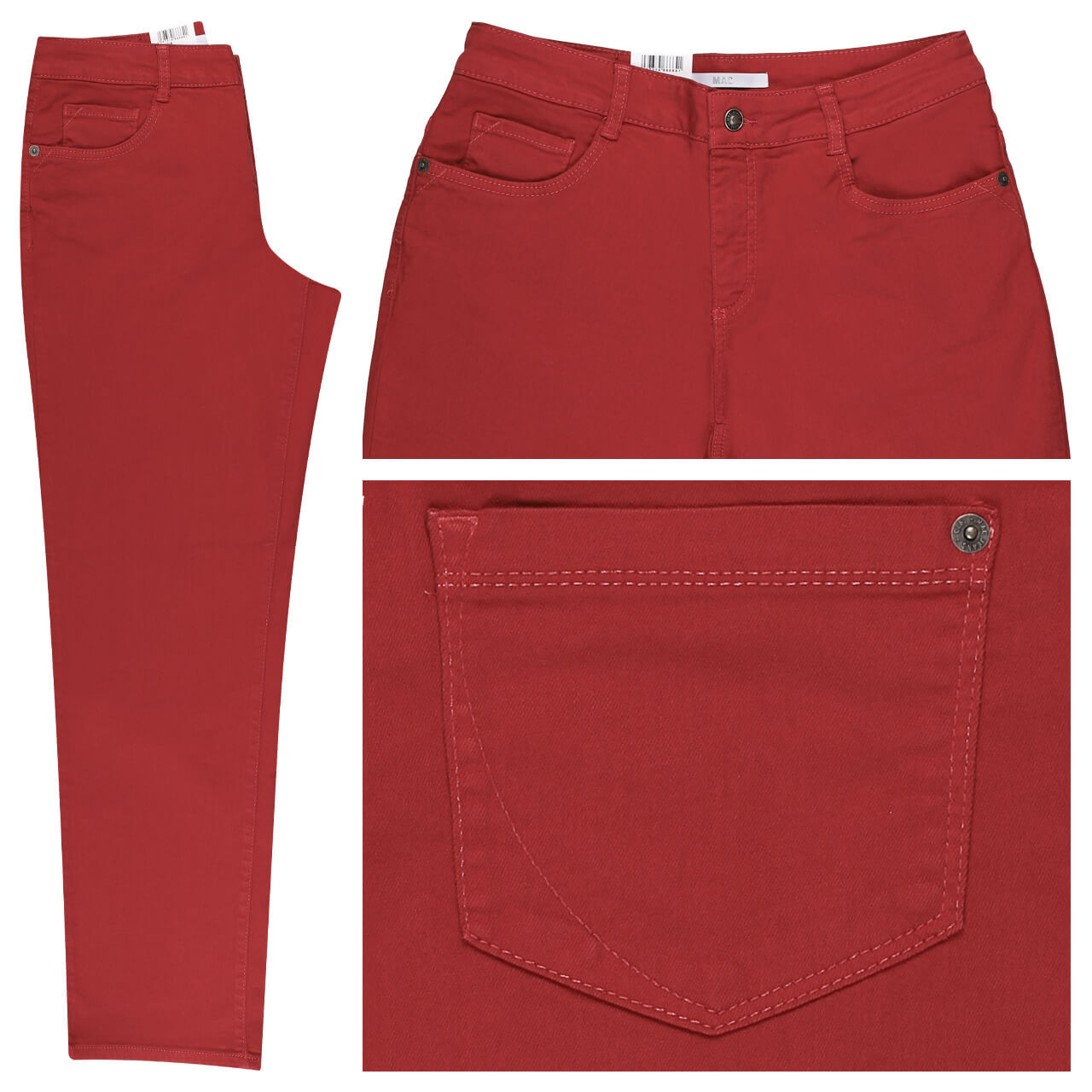 MAC Gracia Jeans marsala red