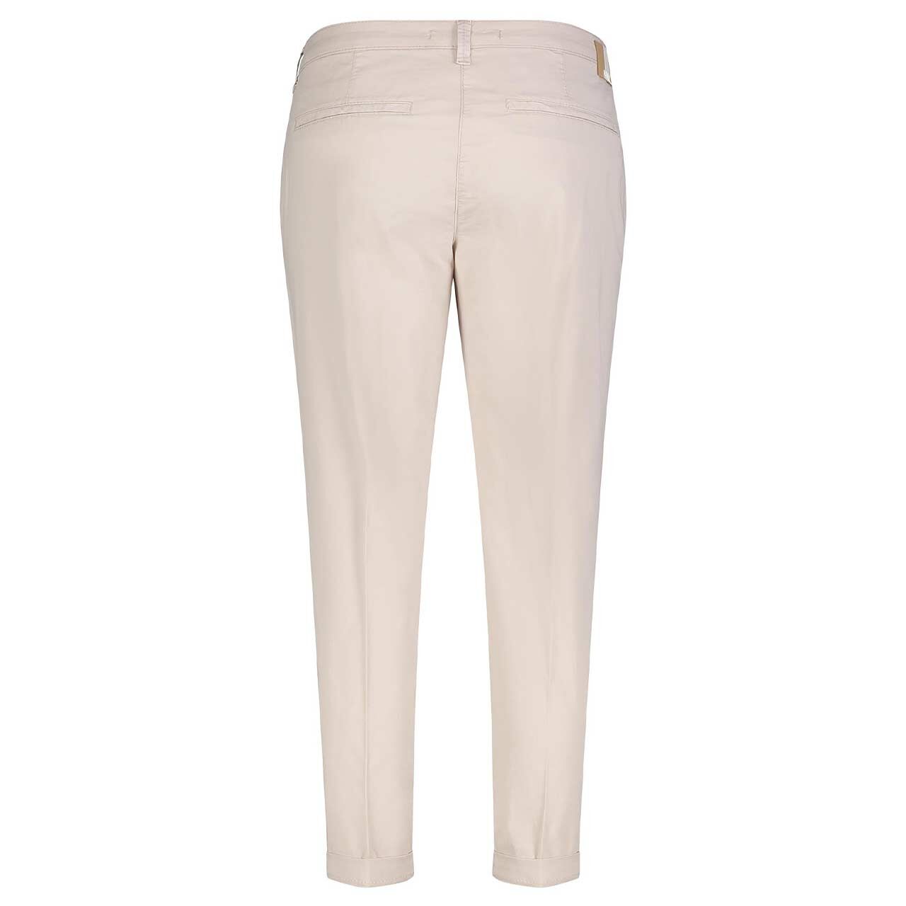 Stretch Damen 7/8 Baumwollhose Chino von MAC in Beige, Rückansicht