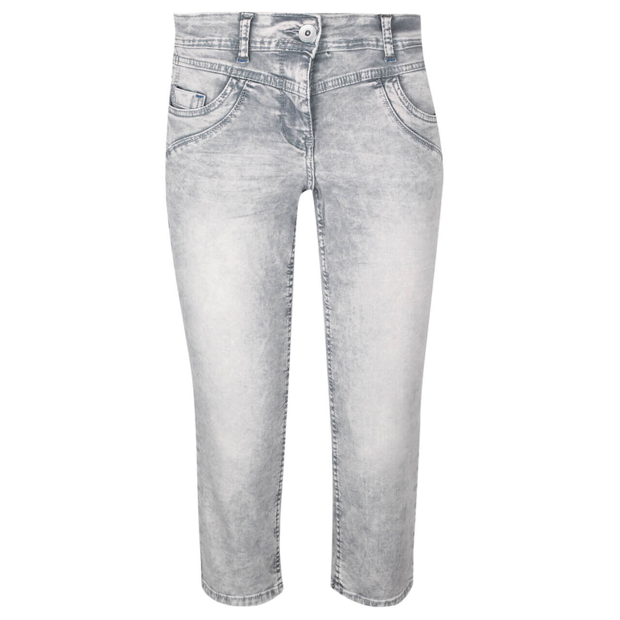 Cecil Scarlett Capri 3/4 Jeans grey washed