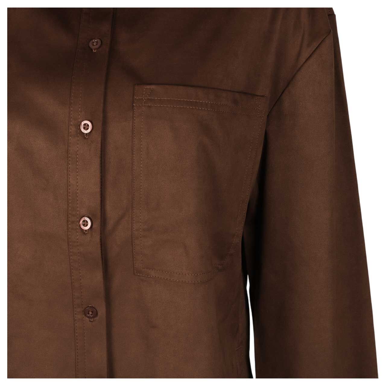 Damen Langarm Bluse von s.Oliver in Braun, Detailansicht