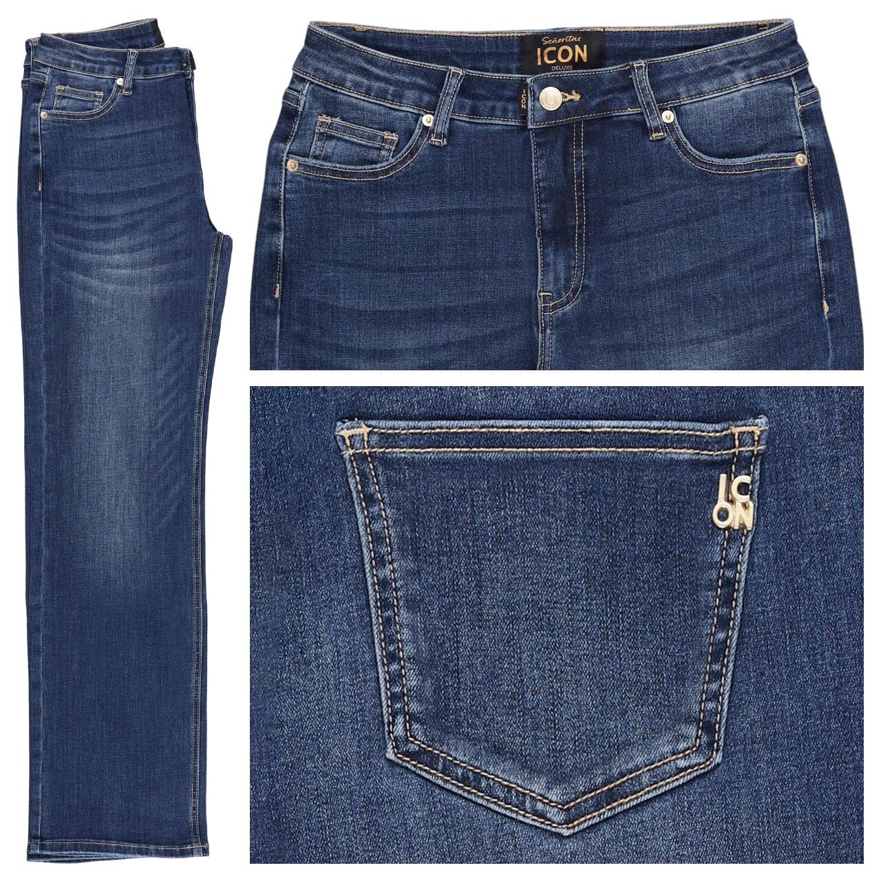 Senoritas ICON Pink Gin Jeans lovely blue