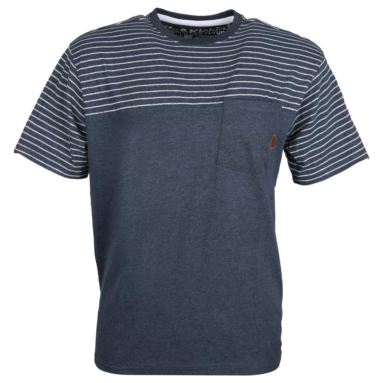 Alife and Kickin Herren T-Shirt Leopold marine melange