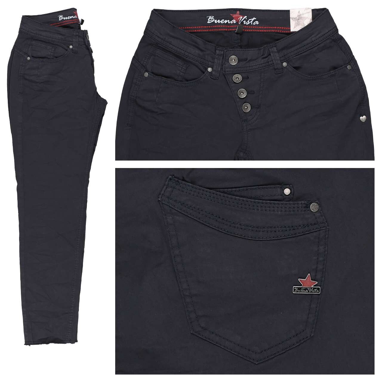 Buena Vista Malibu 7/8 Stretch Twill Baumwollhose soft dark blue Buena Vista Malibu 7/8 Stretch Twill Baumwollhose soft dark blue