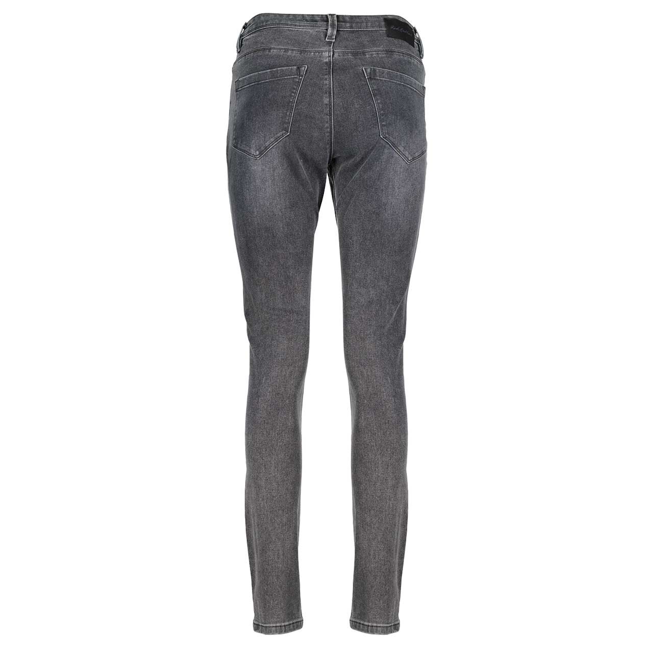 Damenjeans Jimmy von Red Button in Grau angewaschen, Rückansicht